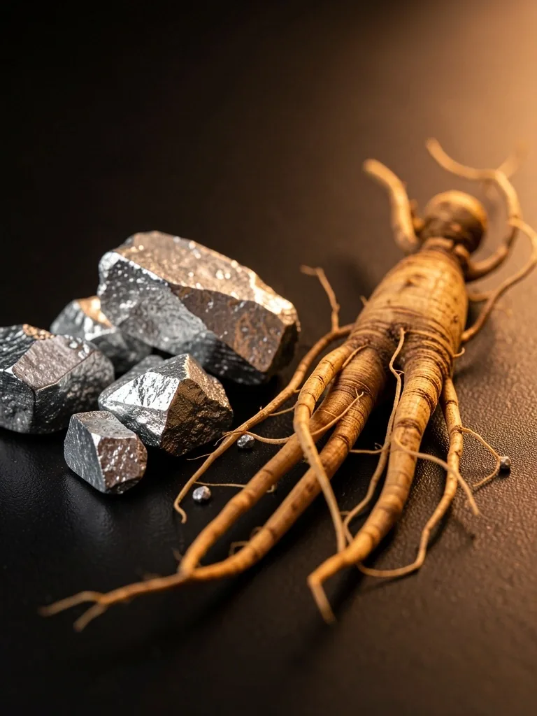 Mineral and botanical raw ingredients for natural men's supplements